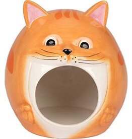 Ware Ware Hideout Ceramic Orange Cat