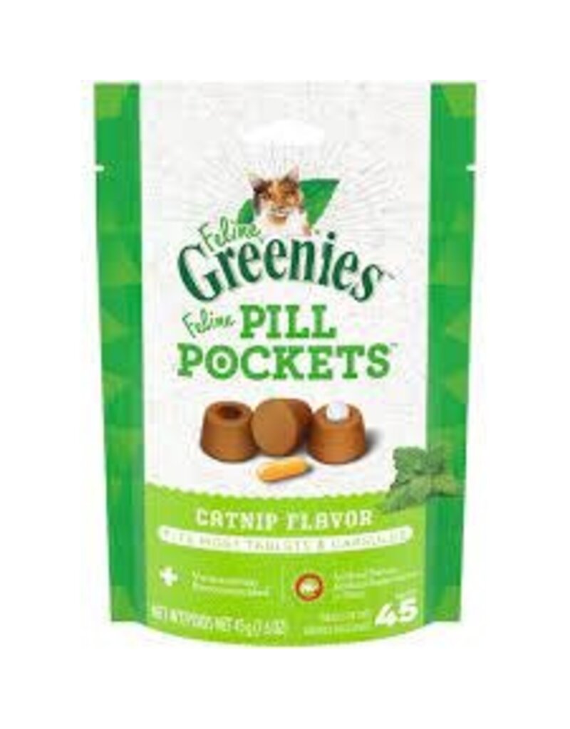 Greenies Greenies Pill Pockets Feline Catnip Flavor Cat Treats 45 count 1.6oz