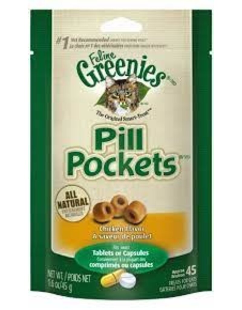 Greenies Greenies Pill Pockets Feline Chicken Flavor Cat Treats 45 count