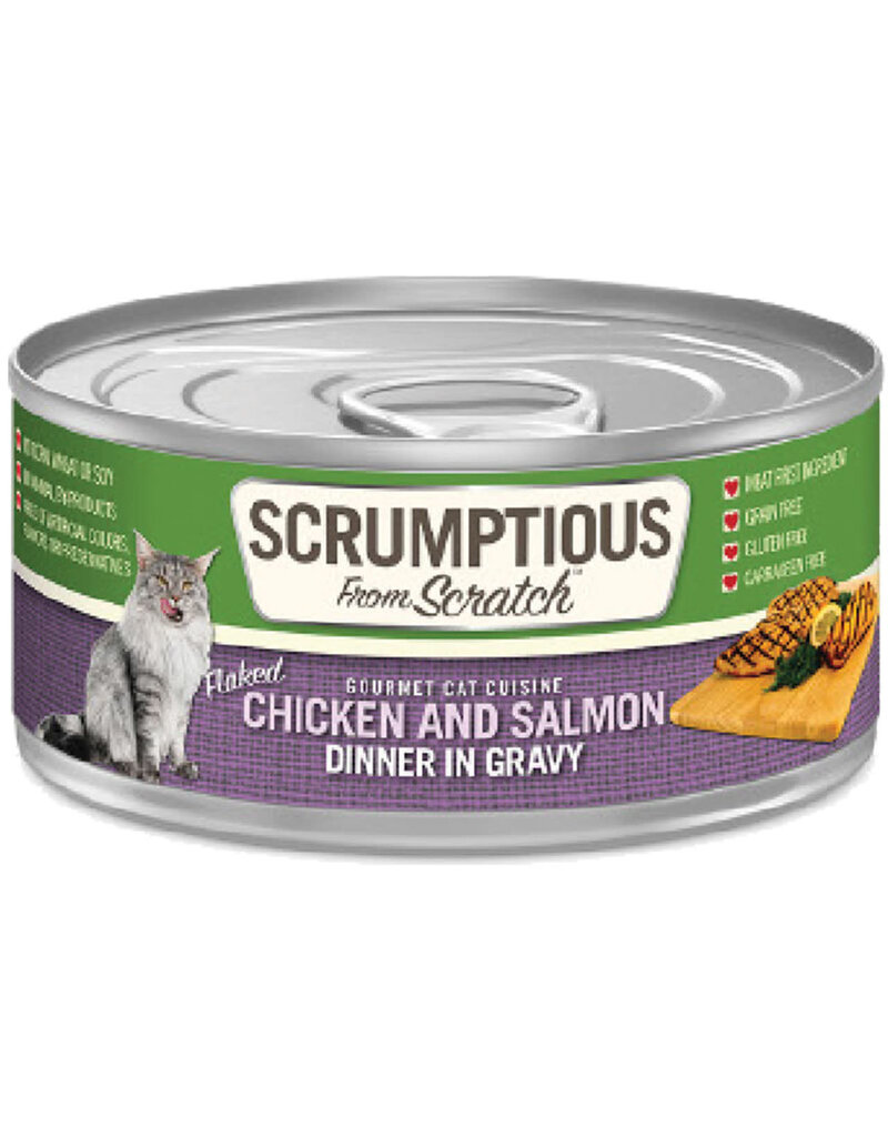 Scrumptious Scrumptious Cat Chicken/Salmon Gravy Food 2.8 Oz