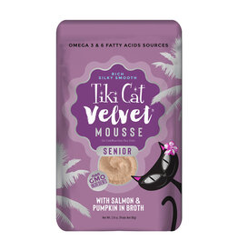 Tiki Pet Tiki Pet Cat Velvet Mousse w/Salmon & Pumpkin in Broth Senior Wet Cat Food 2.8 Oz