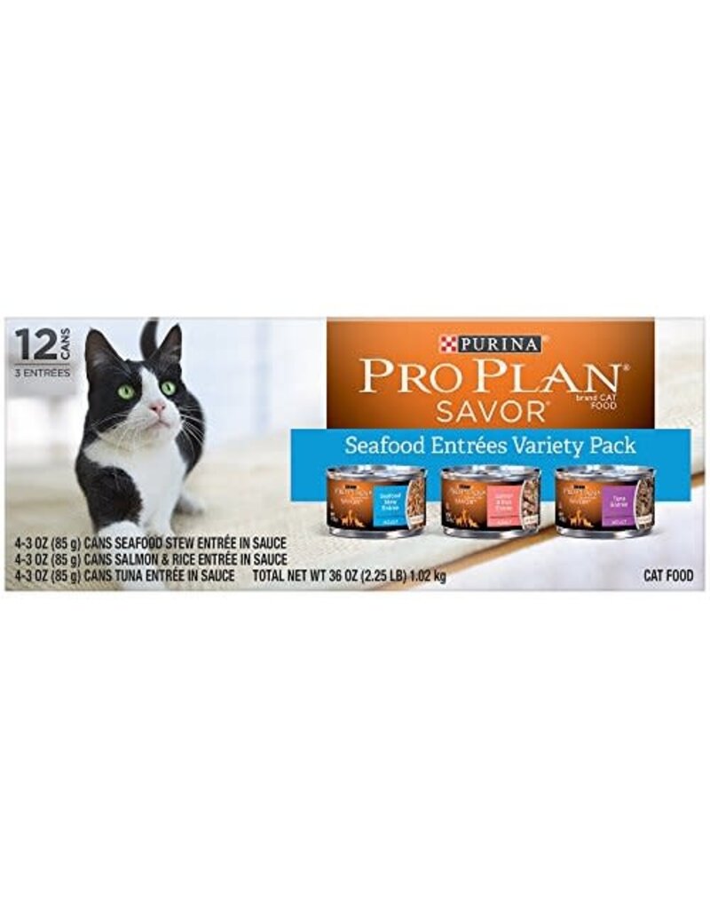 ProPlan Pro Plan Savor Seafood Variety Pack 3 oz 12pk