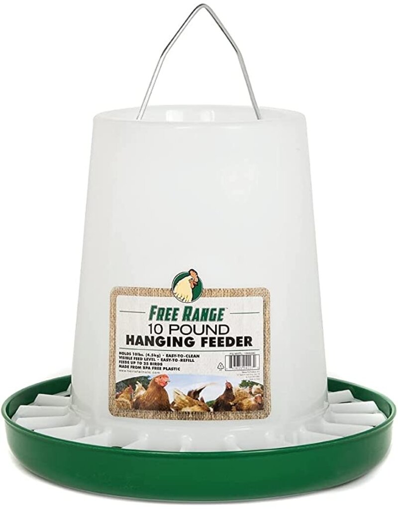 Harris Farms Harris Farms Hanging Poultry Feeder 7 Lb Green And White