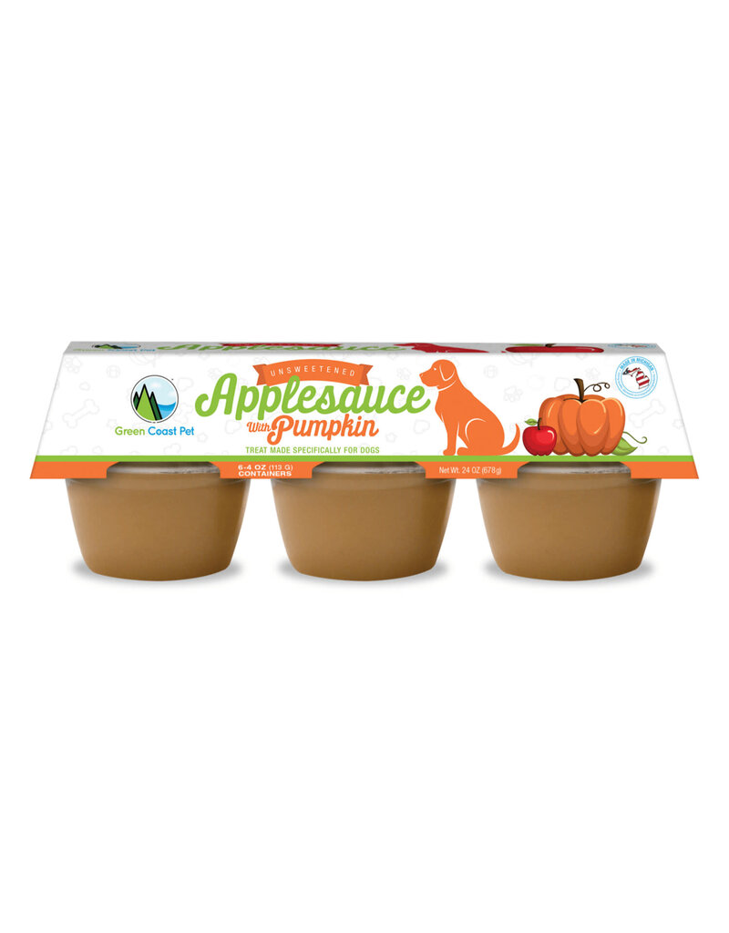 Green Coast Pet Green Coast Pet Unsweetened Applesauce with Pumpkin for Dogs 6Pk
