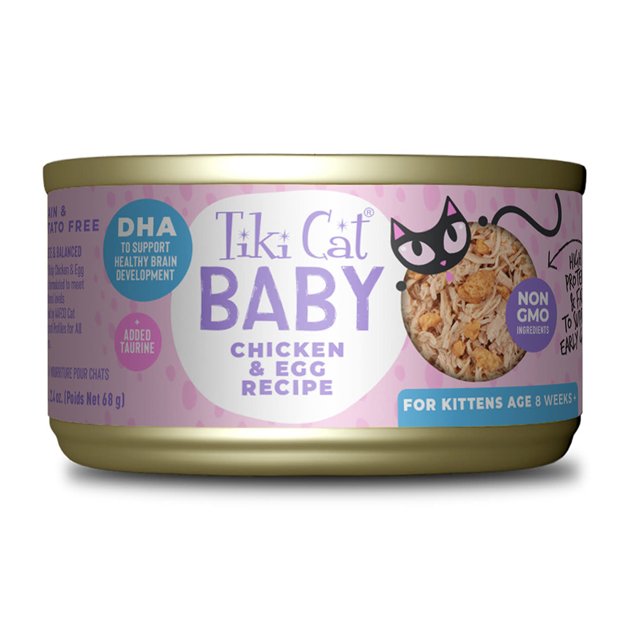 Tiki Pet Tiki Pet Cat Baby Chicken Egg Recipe Canned Kitten Food 2 4 