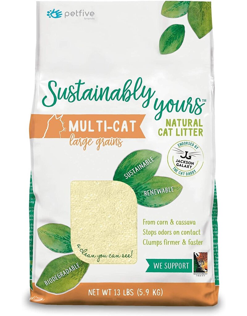 Sustainably Yours Sustainably Yours Multi Cat Litter Large Grain 13Lb