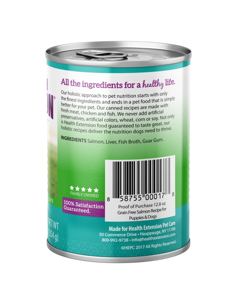 Health Extension Health Extension Holistic Grain Free 95% Salmon Canned Dog Food 12.5oz can