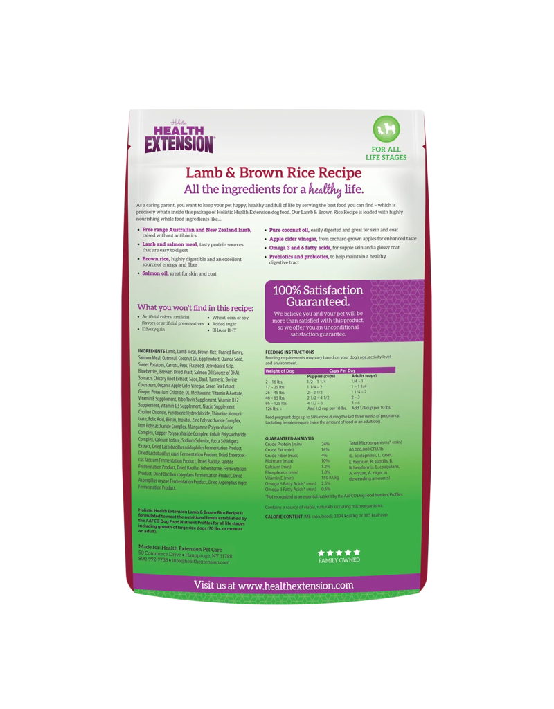 Health Extension Health Extension Lamb And Brown Rice