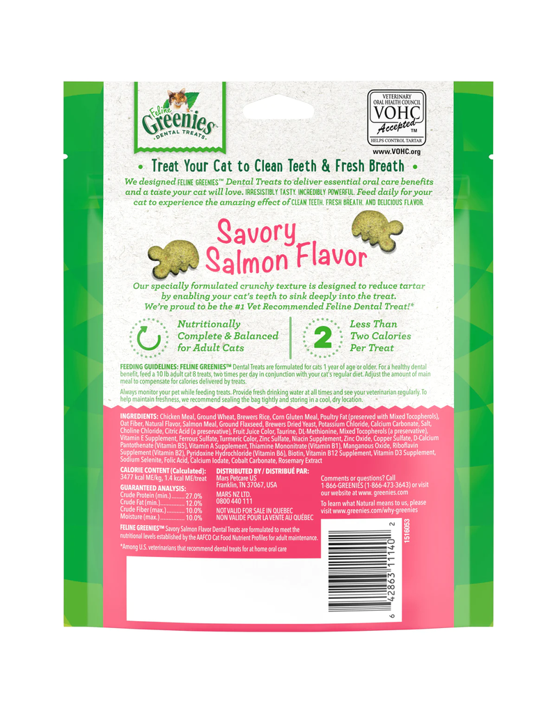 Greenies Greenies Feline Dental Treat Salmon 4.6 Oz