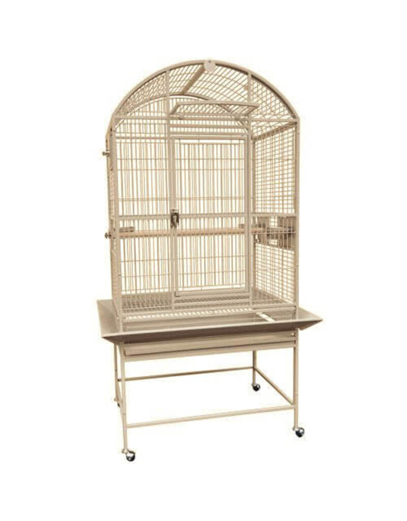 Kings Cages Kings Cages Dome Top Bird Cage White