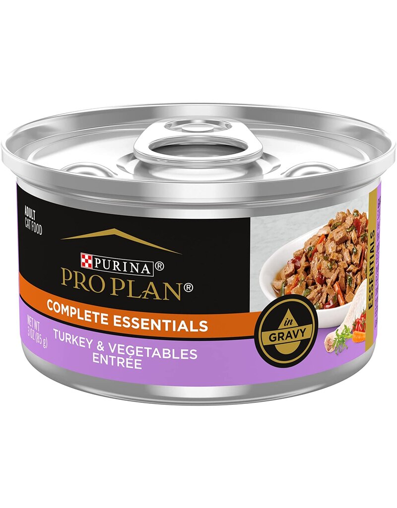 ProPlan Pro Plan Complete Essentials Turkey & Vegetable Entree in Gravy Cat Food 3 oz can