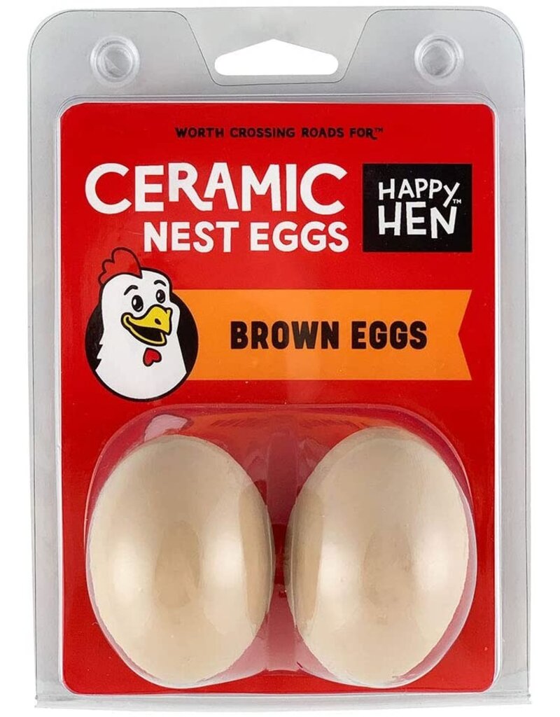 Happy Hen Happy Hen Ceramic Nest Eggs 2-pk
