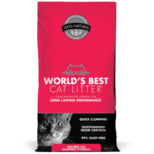 World's Best Multi Cat Litter Unscented (red) Noah's Ark