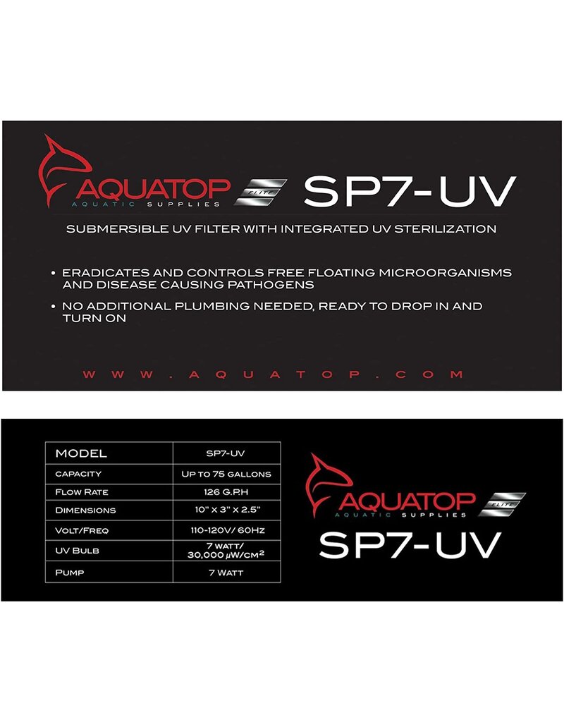 Aquatop Aquatop SP7-UV Submersible UV Filter