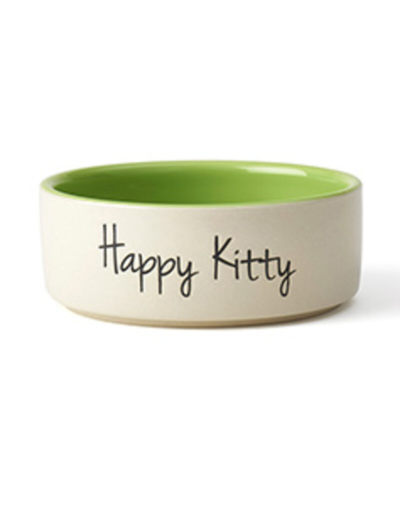 Petrageous Petrageous Designs Happy Kitty 5" Bowl Green 2C