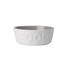 Petrageous Petrageous B2B Food Bowl  White and Grey 6 in