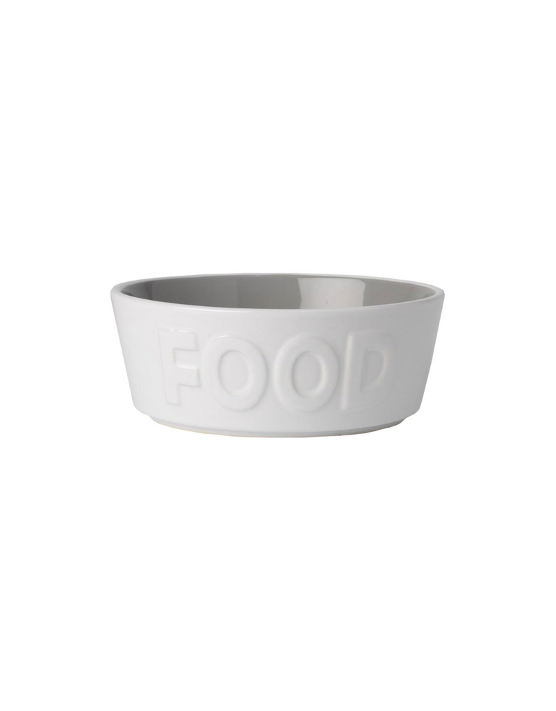 Petrageous Petrageous B2B Food Bowl  White and Grey 6 in