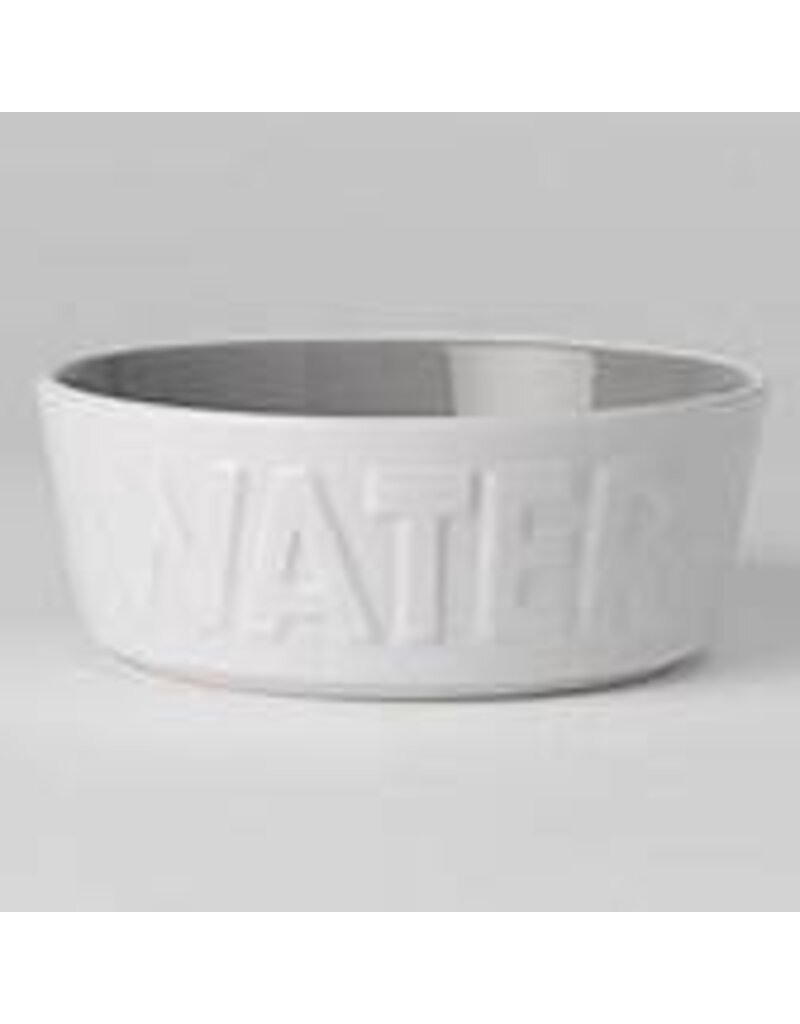 Petrageous Petrageous B2B Water 6" Bowl White and Grey