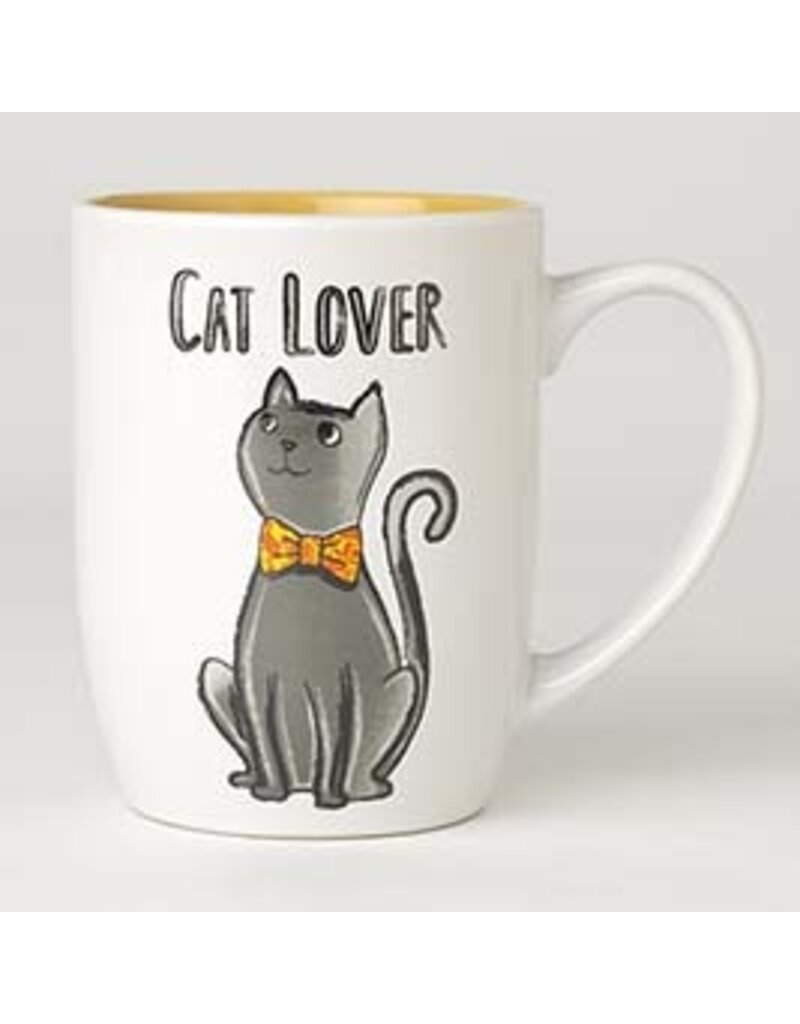 Petrageous Petrageous Cat Lover Mug 24oz White/Yellow
