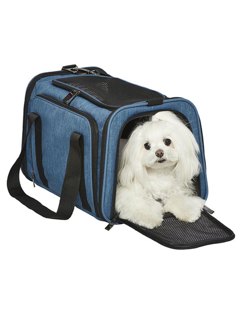 MidWest Midwest Duffy Expandable  Pet Carrier Blue