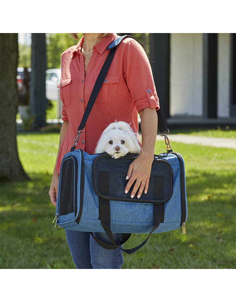 MidWest Midwest Duffy Expandable  Pet Carrier Blue