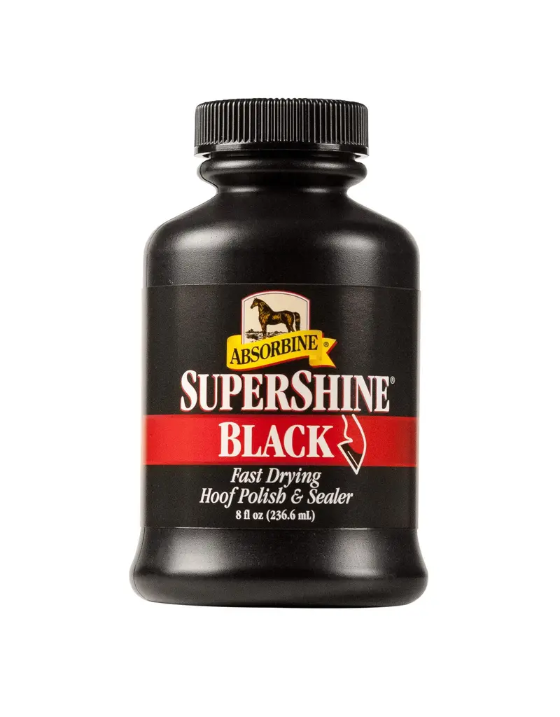 WF Young Supershine Hoof Polish and Sealer Black 8 oz