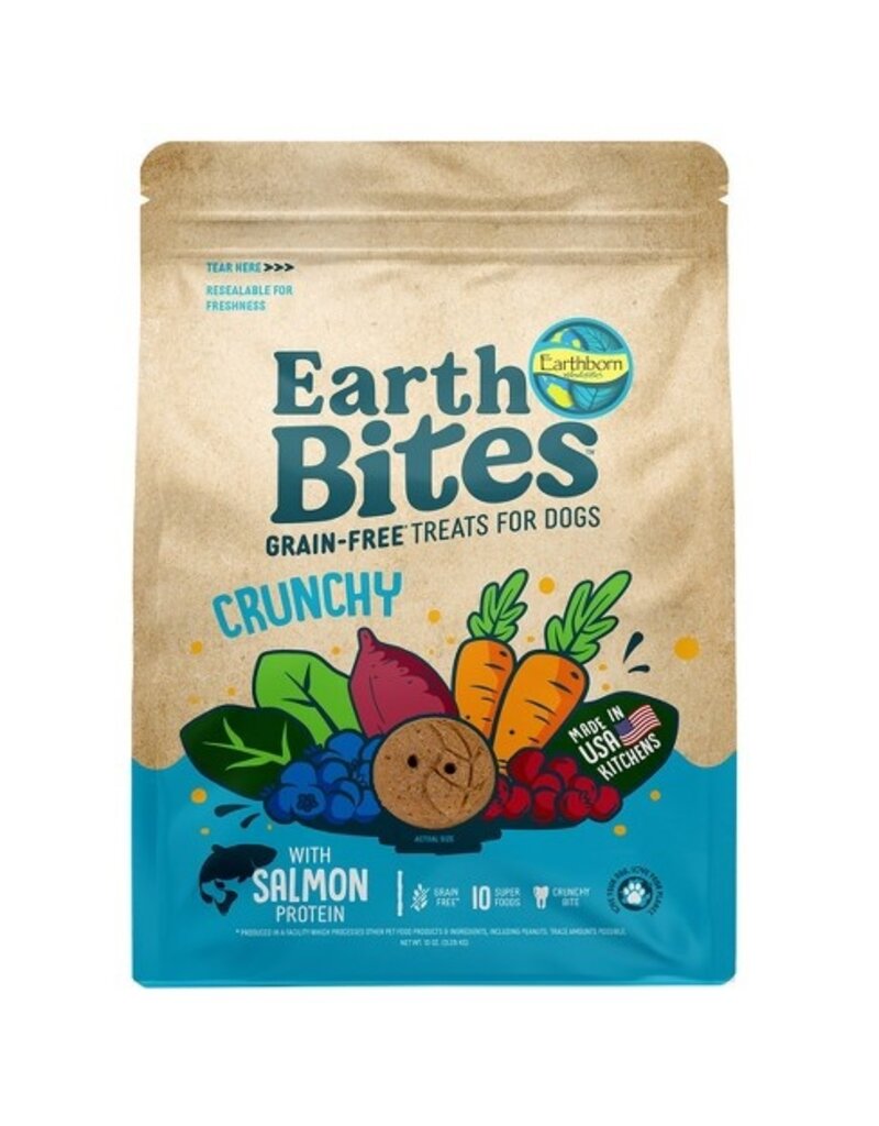 Earthborn Holistic Earthborn EarthBites Crunchy Grain Free Treats Salmon 10 Oz