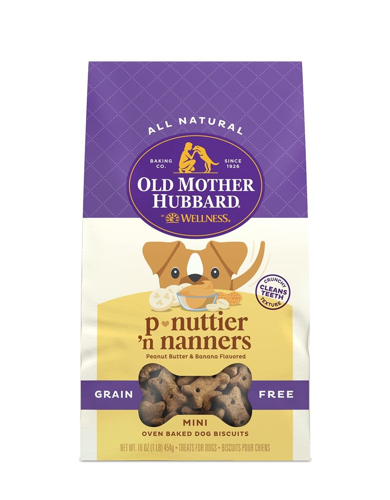 Old Mother Hubbard Old Mother Hubbard Grain Free P-Nuttier 'N Nanners Mini Dog Biscuits 16 Oz