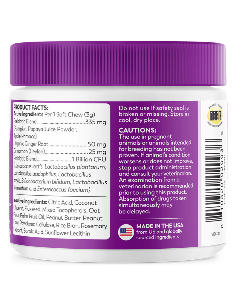 Dr Harvey Dr Harvey's Digestive Probiotic Chews PB 9.5 Oz