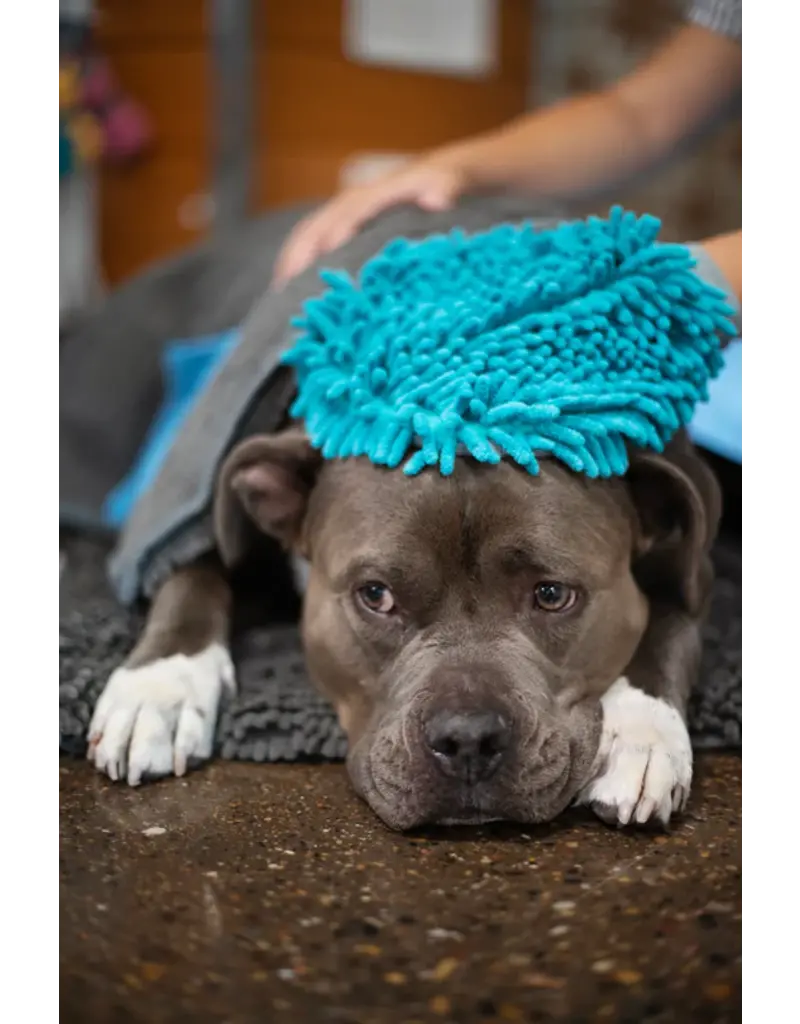 Messy Mutts Messy Mutts Microfiber Grooming Mitt Blue