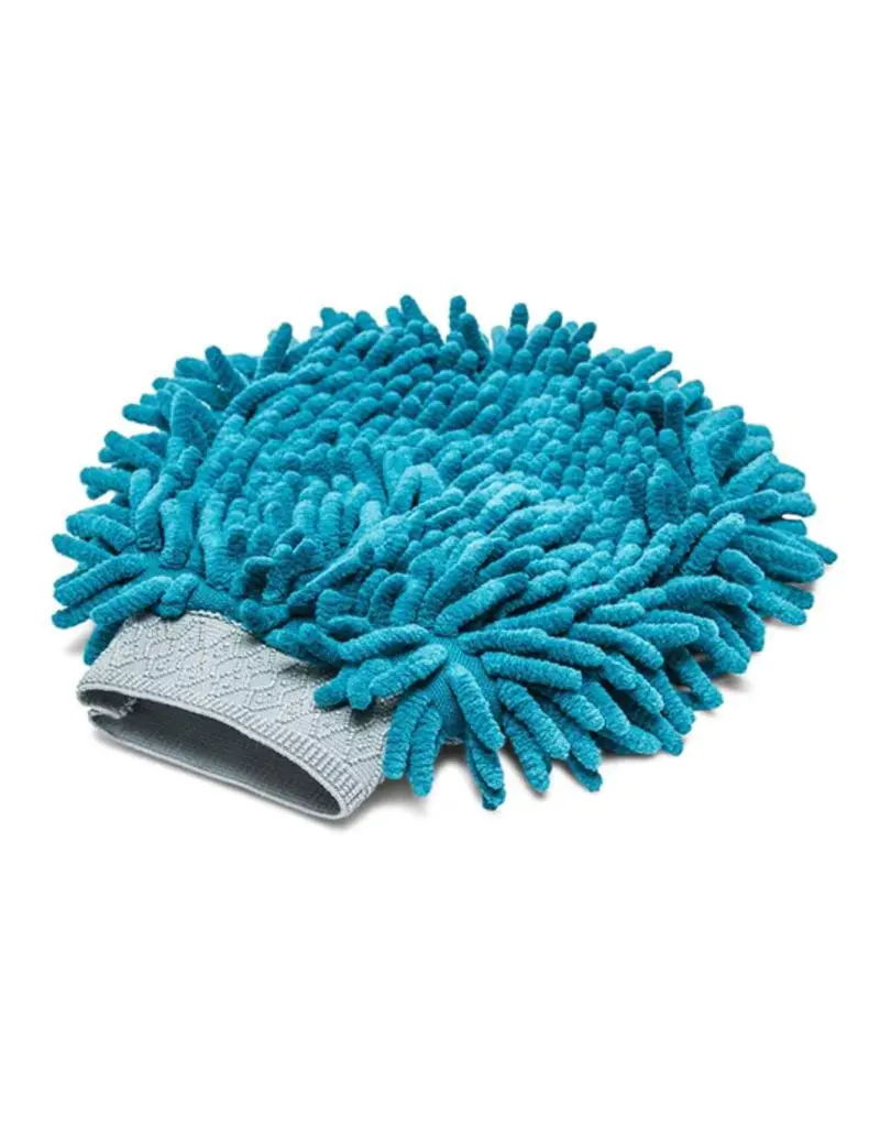 Messy Mutts Messy Mutts Microfiber Grooming Mitt Blue