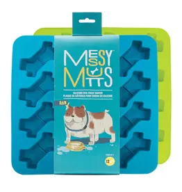 Messy Mutts Messy Mutts Silicone Bake and Freeze Dog Treat Maker Bone Shape 2 Pack