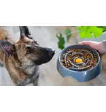 Messy Mutts Messy Mutts Dog Slow Feeder Blue 3 Cup