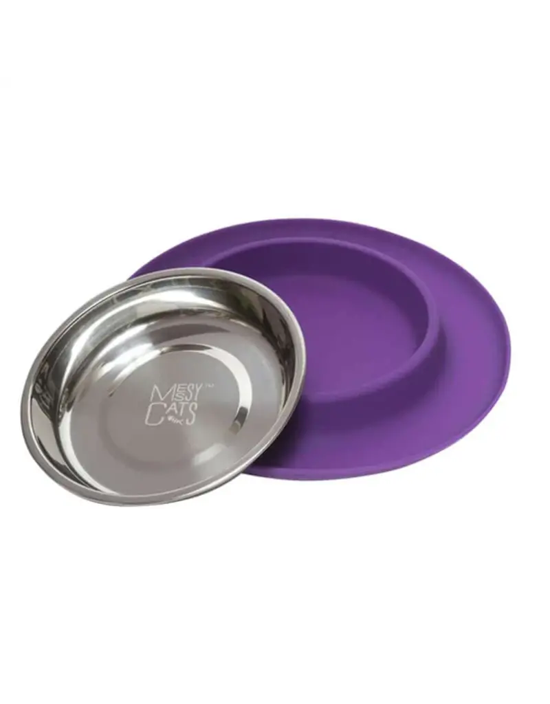 Messy Mutts Messy Cats Silicone Cat Feeder Bowl 1.75 Cups