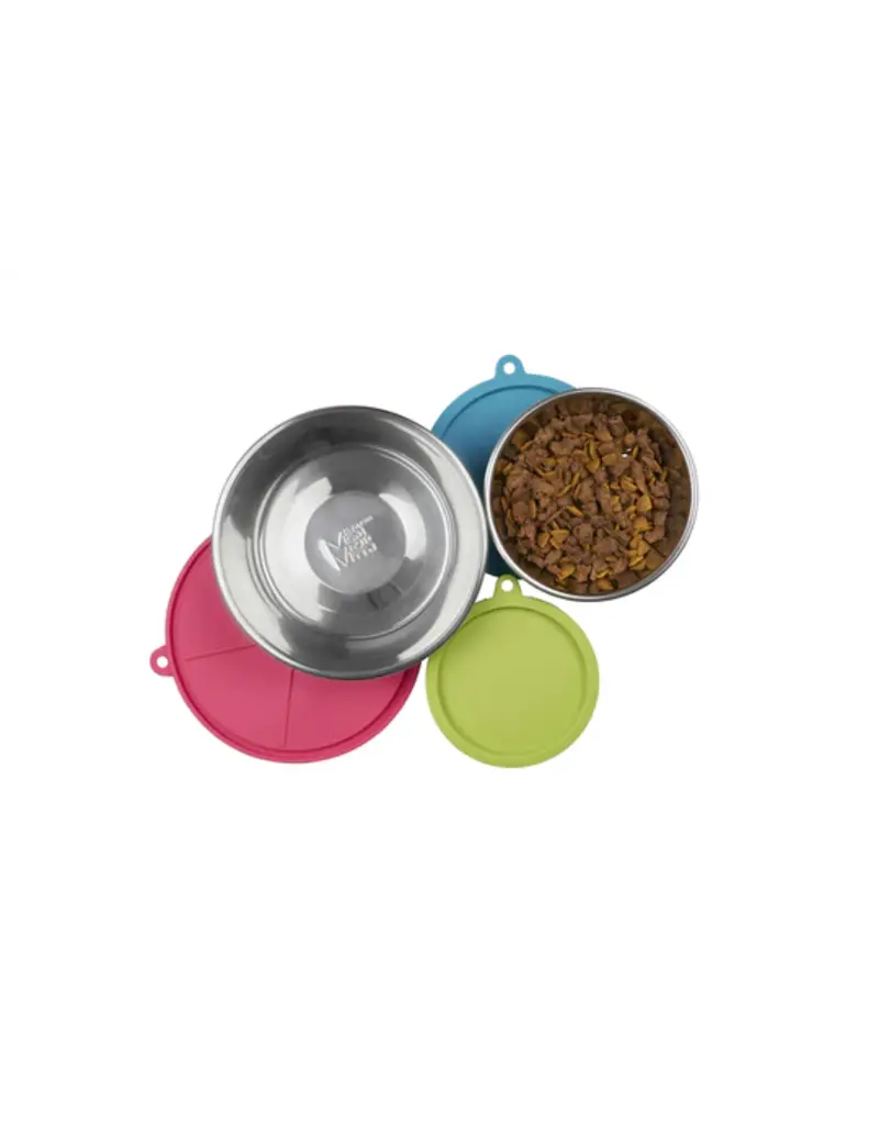 Messy Mutts Messy Mutts Bowl And Lid Set 6PC (3 X Bowls & 3 X Lids)