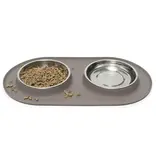 Messy Mutts Messy Cats Silicone Cat Double Feeder