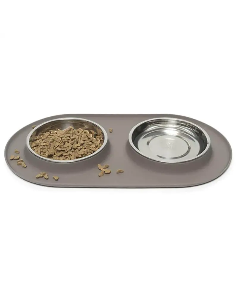 Messy Mutts Messy Cats Silicone Cat Double Feeder