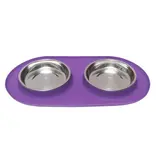 Messy Mutts Messy Cats Silicone Cat Double Feeder