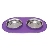 Messy Mutts Messy Mutts Silicone Cat Double Feeder