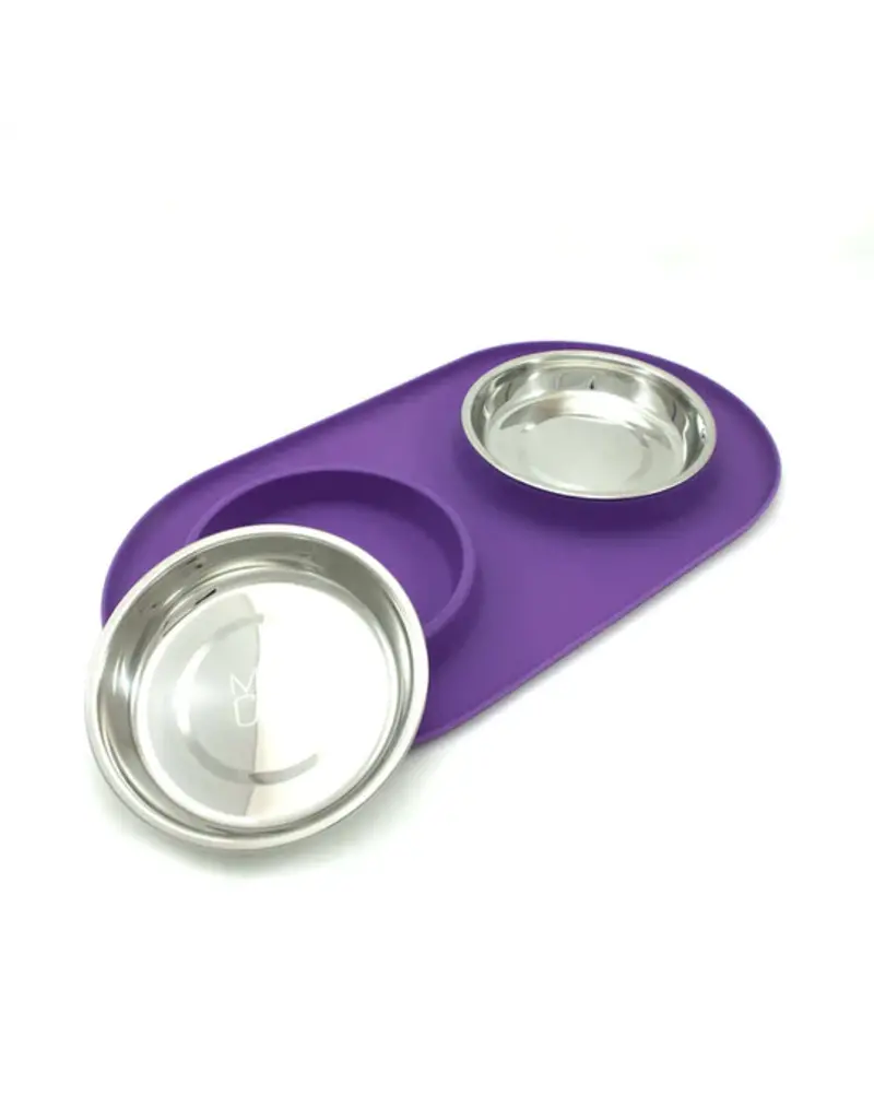 Messy Mutts Messy Cats Silicone Cat Double Feeder