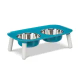 Messy Mutts Messy Mutts Elevated Double Feeder With Stainless Bowls