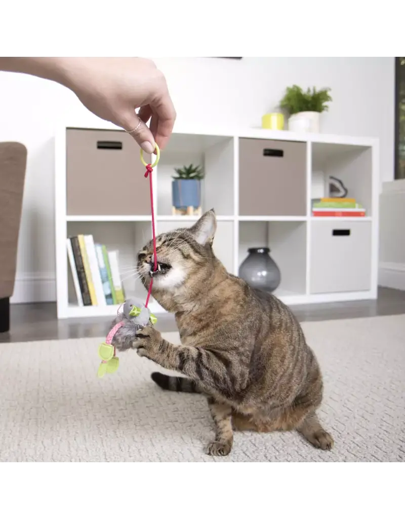 Worldwise SmartyKat Bouncy Mouse Plush Dangler Catnip Cat Toy