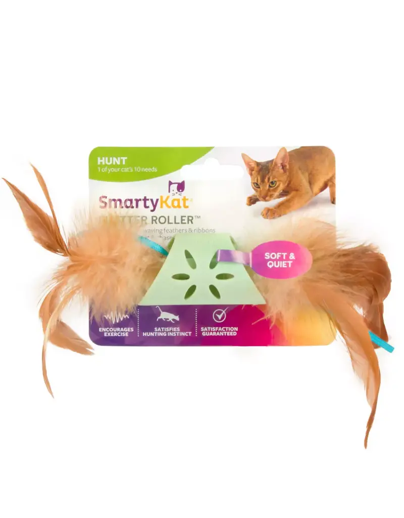 Worldwise SmartyKat Flutter Roller Soft Rolling Cat Toy