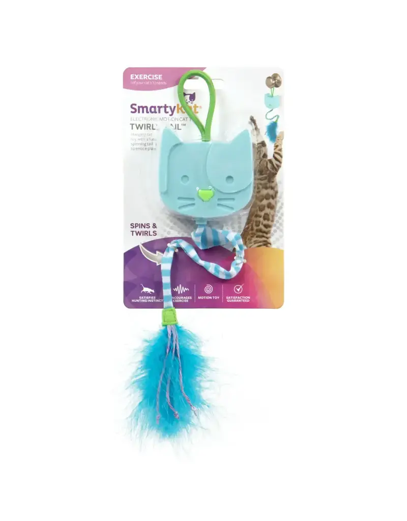 Worldwise SmartyKat Twirly Tail Hanging Electronic Teaser Cat Toy