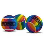 Petsport Tuff Balls Rainbow Squeak 1.8In 3-Pk
