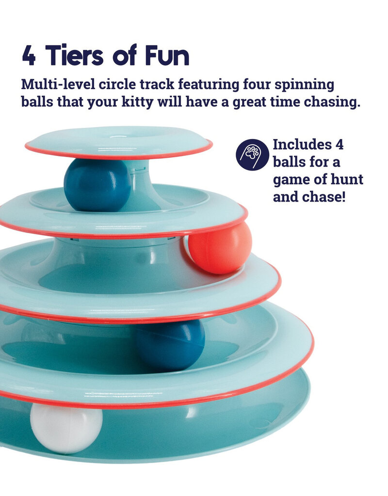 Outward Hound Catstages Chase Meowtain Cat Track Interactive Toy