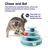 Outward Hound Chase Meowtain Cat Track 4 Tier Toy