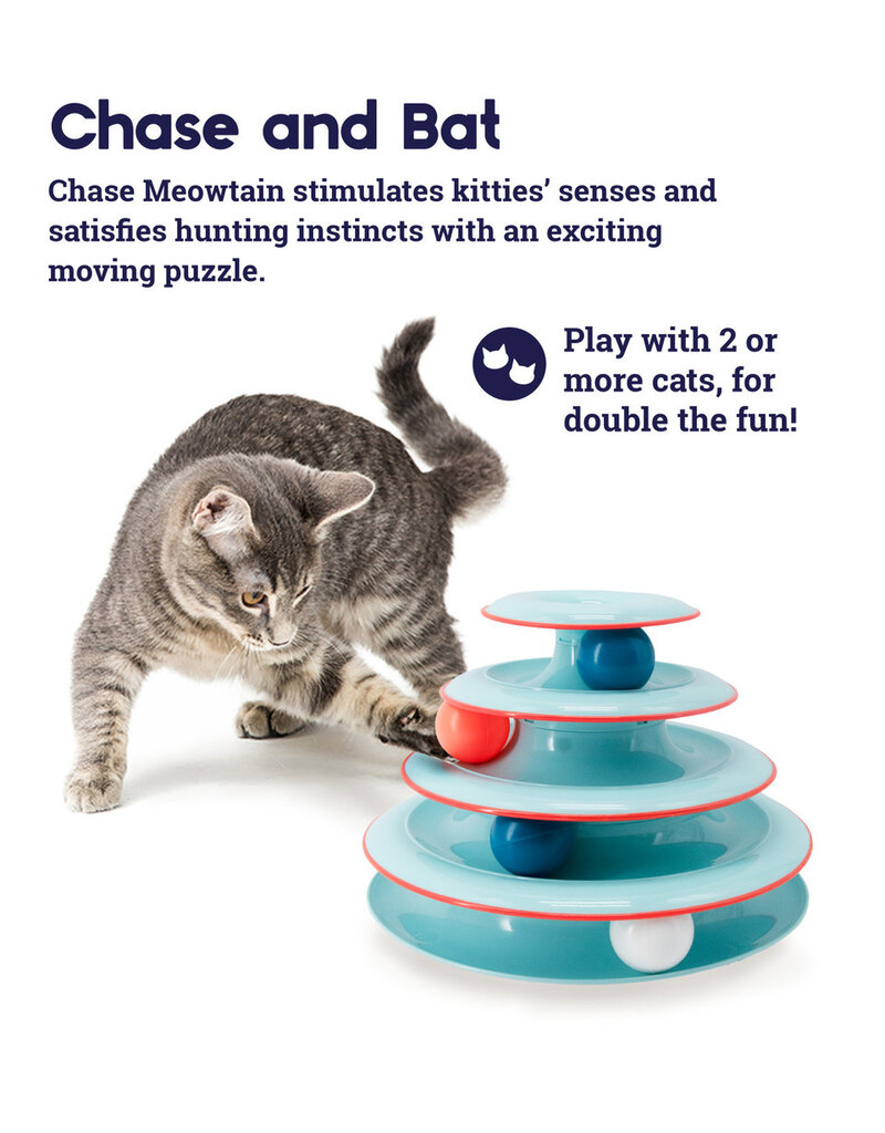 Outward Hound Catstages Chase Meowtain Cat Track Interactive Toy