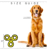 VIP Products Tuffy's Durable Squeaky Soft Jr 3 Way Tug Dog Toy