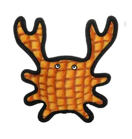 VIP Products Tuffy's Durable Squeaky Soft Milo the Plaid Crab Dog Toy